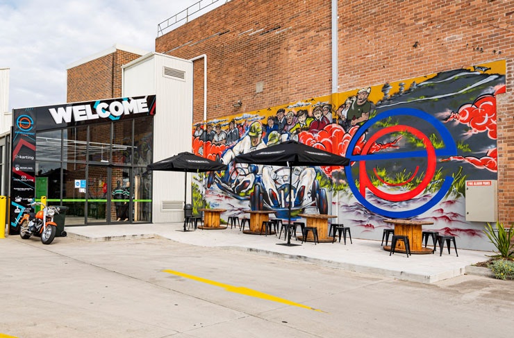 The front entrance of Entertainment Park, Sydney.